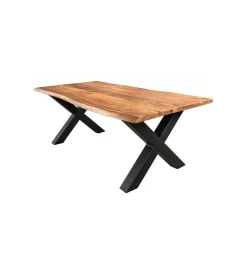 Stolik kawowy ARKTYKA Mammut X 120 cm drewno akacja honey