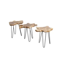 Stolik kawowy Aspen 50 cm dewno teak
