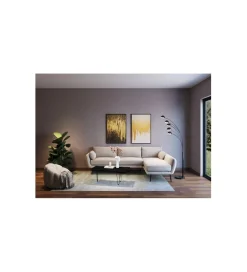 Stolik kawowy ASPEN 100 cm drewno teak czarny