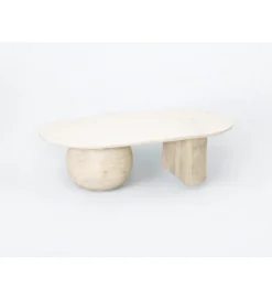 Stolik kawowy ATERIUM 120 cm drewno mango
