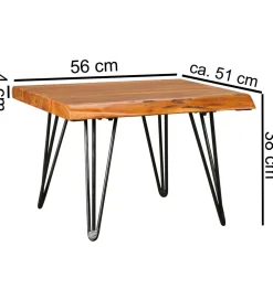Stolik kawowy BAGLI 56 cm drewno sheesham