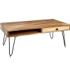 Stolik kawowy BAGLI 110 cm drewno akacja