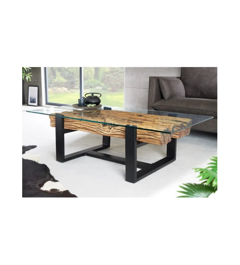Stolik kawowy Barrakuda 130 cm drewno teak
