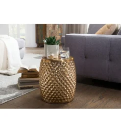 Stolik kawowy BATIN 32 cm złoty