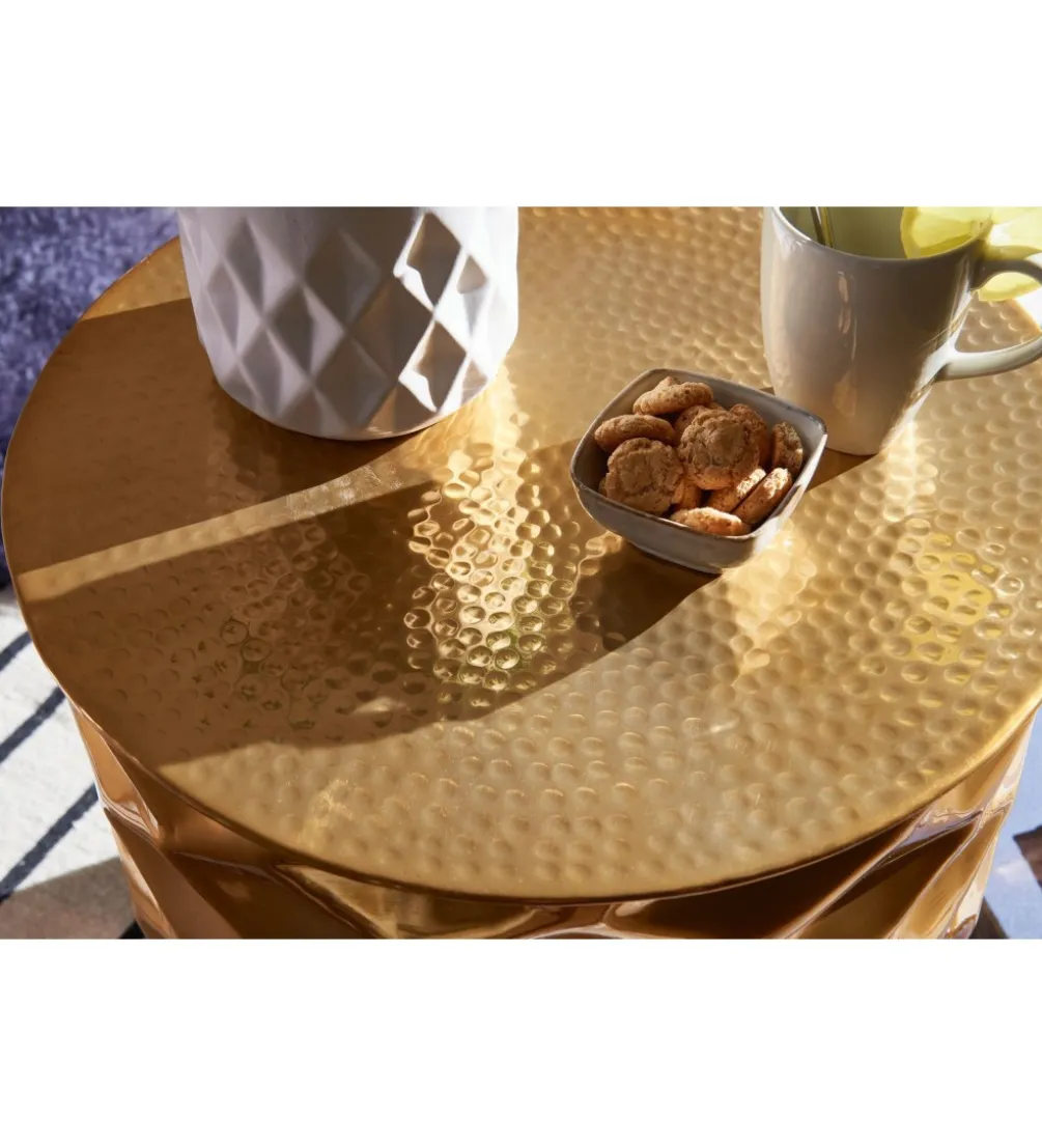 Stolik kawowy BATIN 43 cm złoty