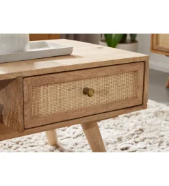 Stolik kawowy BELIZE 90 cm drewno mango