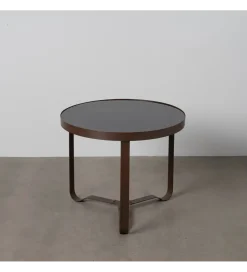 Stolik kawowy boczny ADESOM 50 cm ciemnobrązowy