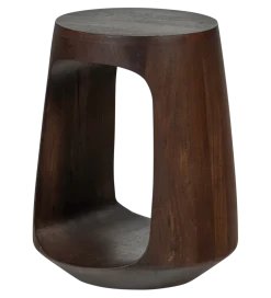Stolik kawowy boczny BAYO 45 cm drewno mango
