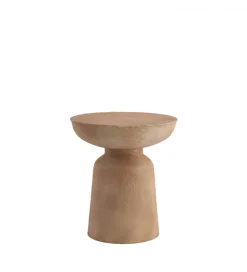 Stolik kawowy boczny BENISSA 42 cm beżowy