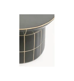 Stolik kawowy boczny BLISS TILE RIM 38 cm niebieski
