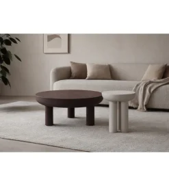 Stolik kawowy boczny BRIX JEZ OFF 45 cm biały
