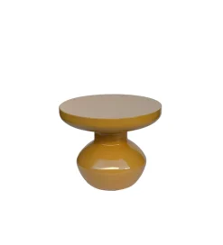 Stolik kawowy boczny BRIX LOU 40 cm musztardowy