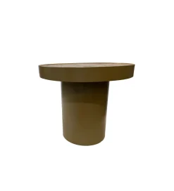 Stolik kawowy boczny BRIX TYLO 46 cm brązowy ceramika