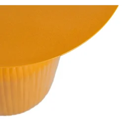 Stolik kawowy boczny CERANKI 48 cm musztardowy