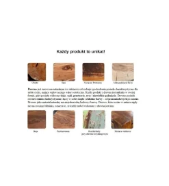 Stolik kawowy boczny CONCIERGE 60 cm drewno sheesham