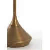 Stolik kawowy boczny DIMPHY 50 cm antyczny brąz
