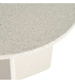 Stolik kawowy boczny DOBEMA 60 cm efekt terrazzo