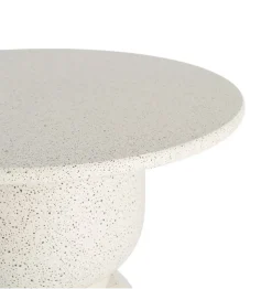 Stolik kawowy boczny EDERAN 60 cm efekt terrazzo