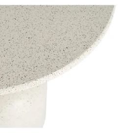 Stolik kawowy boczny EDERAN 60 cm efekt terrazzo
