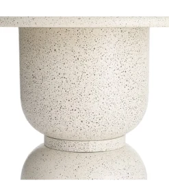 Stolik kawowy boczny EDERAN 60 cm efekt terrazzo