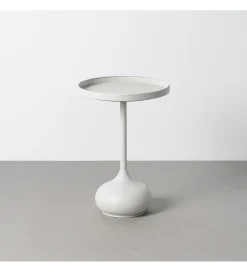 Stolik kawowy boczny GARAS 57 cm biały