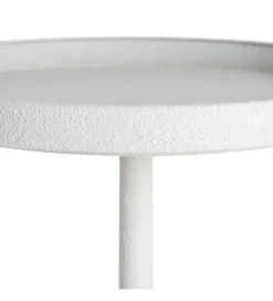Stolik kawowy boczny GARAS 57 cm biały