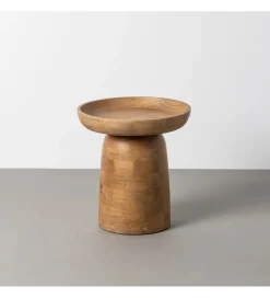 Stolik kawowy boczny KIGDOM 47 cm drewno mango