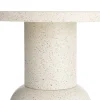Stolik kawowy boczny KIRENKO 51 cm efekt terrazzo