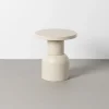Stolik kawowy boczny KIRENKO 40 cm efekt terrazzo