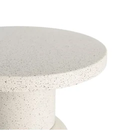 Stolik kawowy boczny KIRENKO 40 cm efekt terrazzo