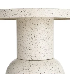 Stolik kawowy boczny KIRENKO 40 cm efekt terrazzo