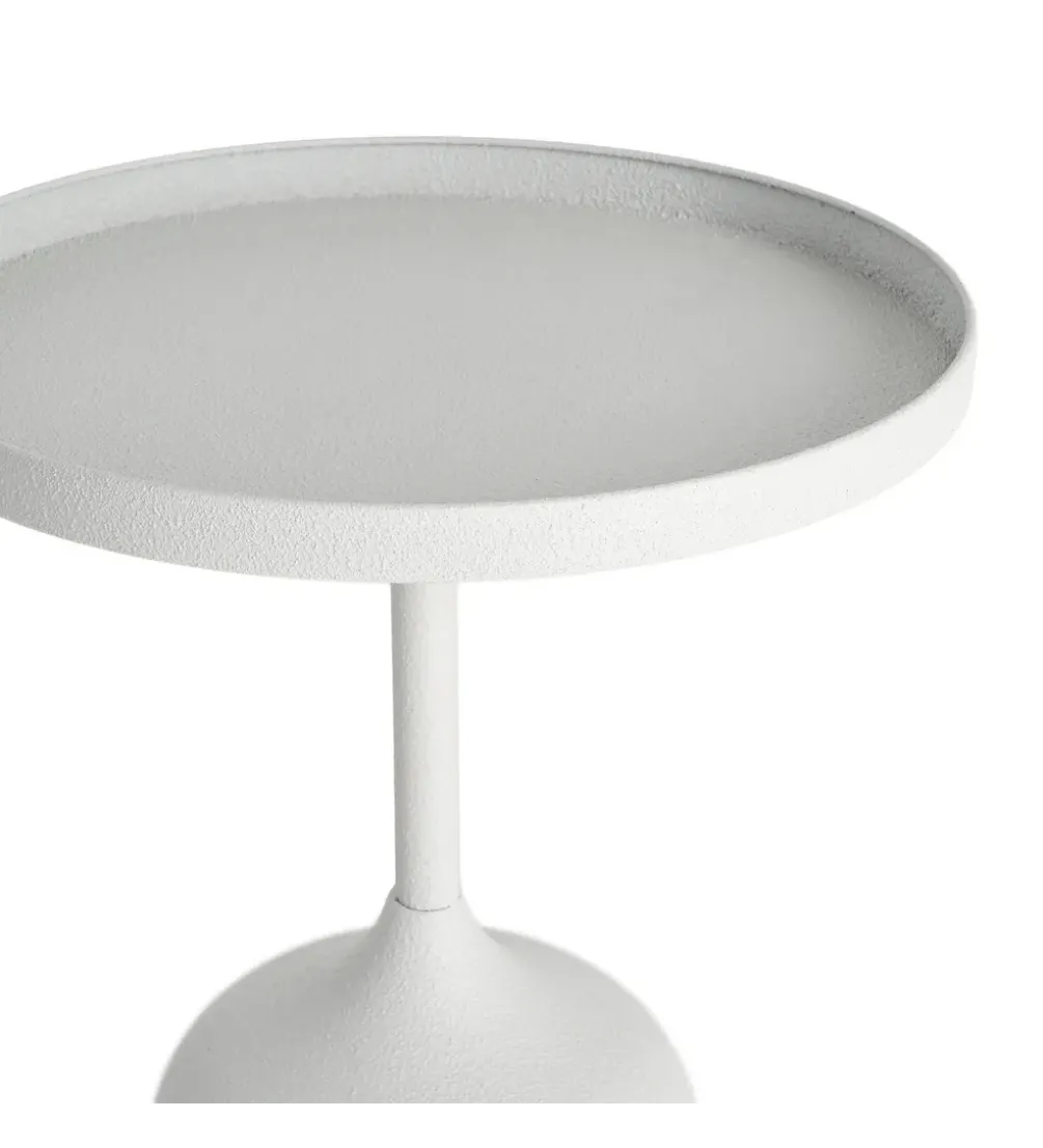 Stolik kawowy boczny KUMASENO 48 cm biały
