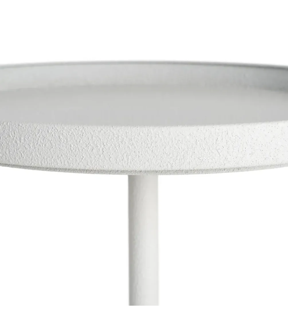 Stolik kawowy boczny KUMASENO 48 cm biały