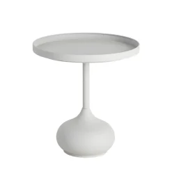 Stolik kawowy boczny KUMASENO 48 cm biały