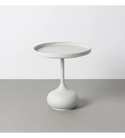 Stolik kawowy boczny KUMASENO 48 cm biały