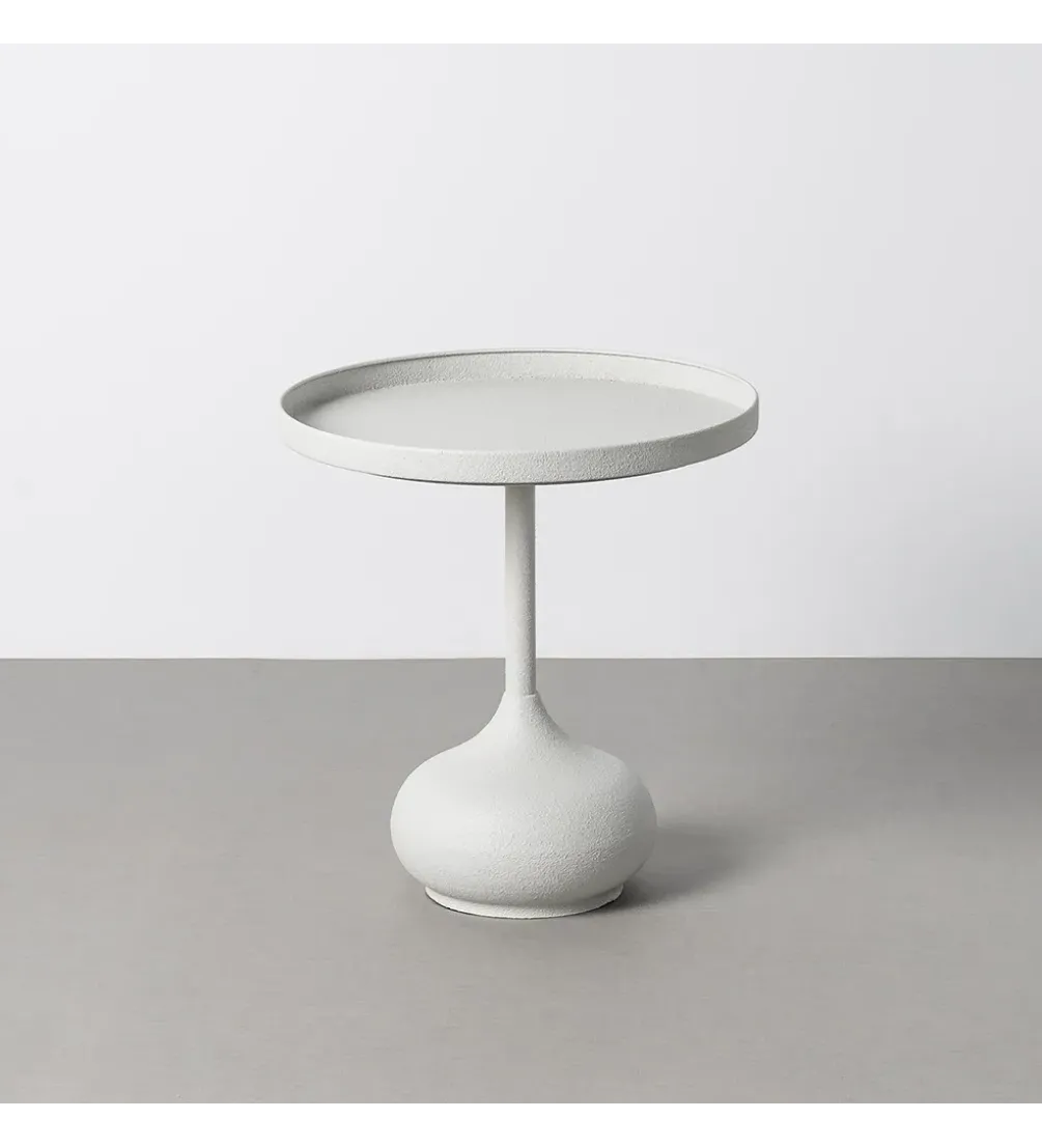 Stolik kawowy boczny KUMASENO 48 cm biały
