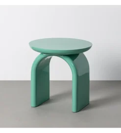Stolik kawowy boczny LACQUER 50 cm zielony