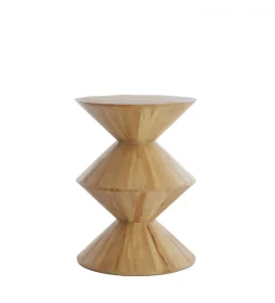 Stolik kawowy boczny LARUS 50 cm drewno mango naturalny