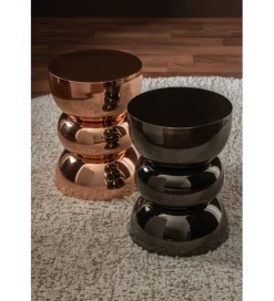 Stolik kawowy boczny LISE 43 cm czarny