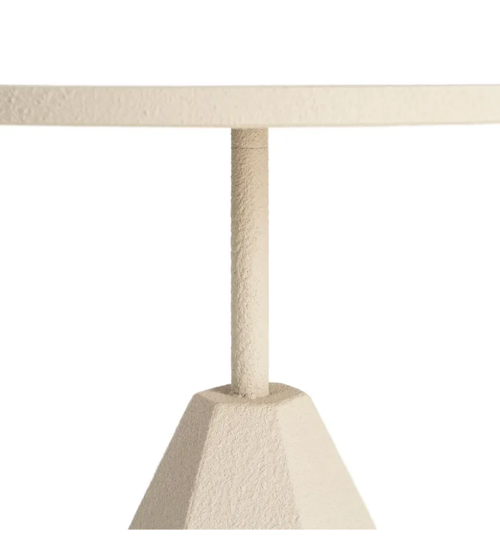 Stolik kawowy boczny MARENA 56 cm kremowy