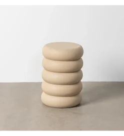 Stolik kawowy boczny MESTAKO 51 cm beżowy