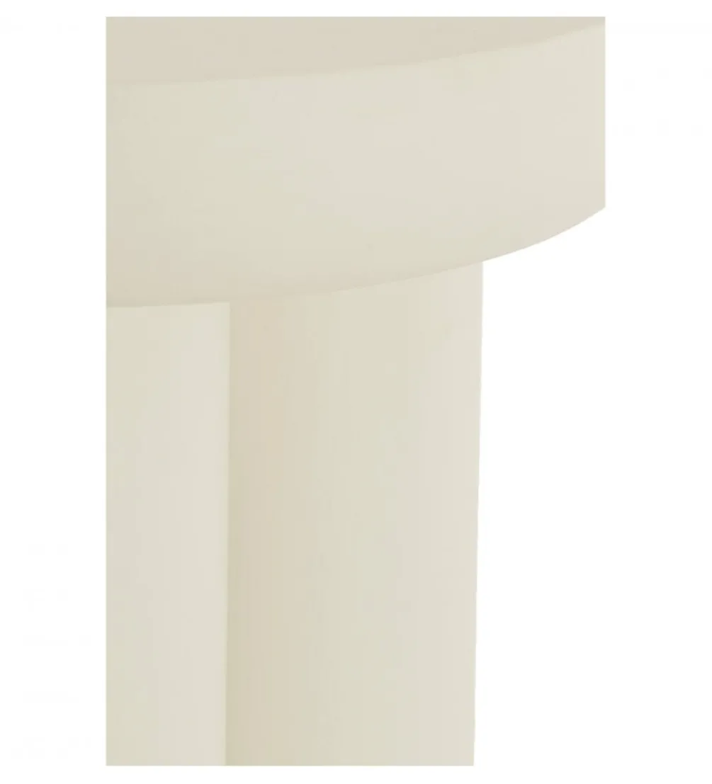 Stolik kawowy boczny MIZUHO 50 cm kremowy