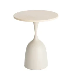 Stolik kawowy boczny MOGAJO 50 cm biały