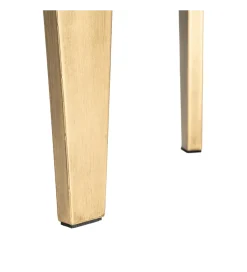 Stolik kawowy boczny NARESTE 50 cm złoty szklany