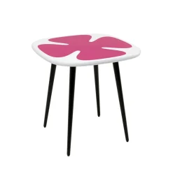 Stolik kawowy boczny PETAL 60 cm różowy