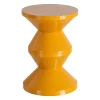 Stolik kawowy boczny PETARNO 47 cm musztardowy
