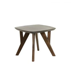 Stolik kawowy boczny QUENZA 44 cm drewno akcja