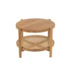 Stolik kawowy boczny ROSMYN 68 cm drewno teak