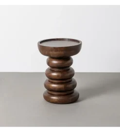 Stolik kawowy boczny TERANMO 47 cm drewno mango