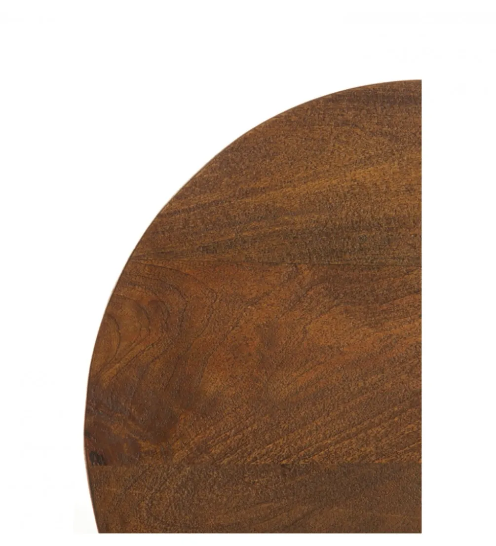 Stolik kawowy boczny TORIR 50 cm drewno mango